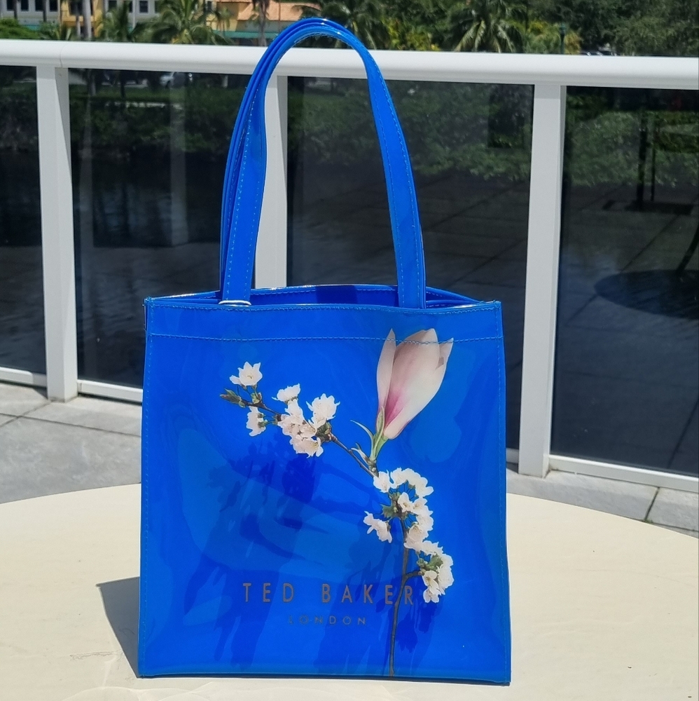 Ted Baker London Blue Floral Mini Tote